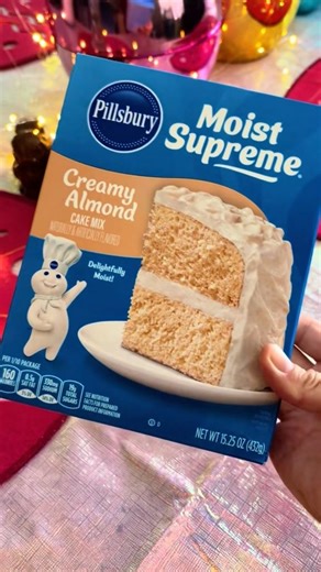 Pillsbury Creamy Almond #cake mix #tastetest 😍 #food #foodie #foodreview #eating #foodlover