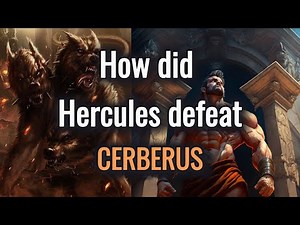 Hercules fights with the Cerberus