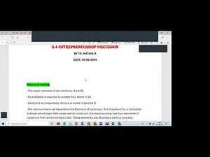 S.6 ENTREPRENEURSHIP FACILITATION |QUESTION INTERPRETATION || TIPS OF EXECELLING IN ENTREPRENEURSHIP