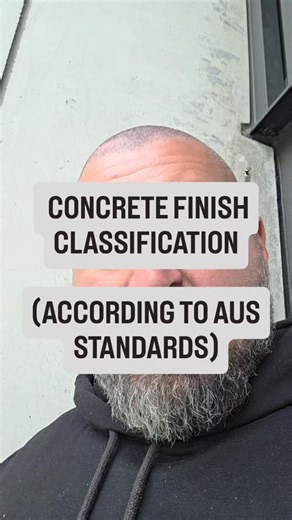 Damien Ussia | concrete finishes are classified mainly under AS 3610.1:2018 – Formwork for Concrete (Part 1: Specifications), which defines surface... | Instagram