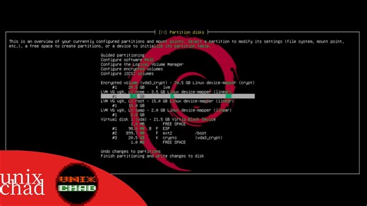 全盘加密安装Debian GNU/Linux通用操作系统