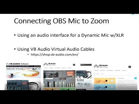 Use Your OBS Microphone output for Zoom with VB Audio Virtual Cables - a tutorial