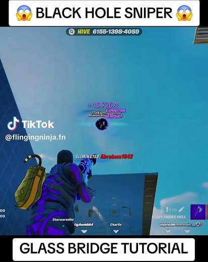 HOW TO UNLOCK THE BLACK HOLE SNIPER IN 1V1 WITH EVERY GUN 🤫 #fortnite #fortnitecreative #xyzbca #hivemaps #flingingninja @Hive