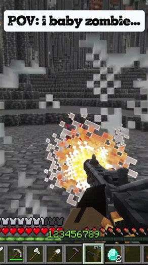 POV: i baby zombie... #minecraft #minecraft #meme #funny #games