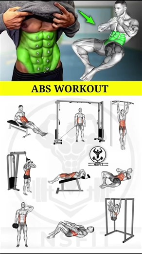 6 Ab exercises that actually work #abs #workout #fitness