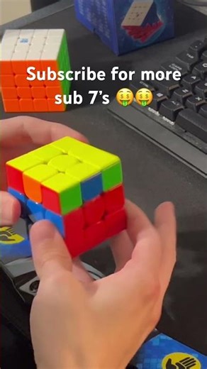 Rubik’s Cube Sub 7 #shorts