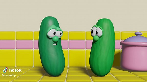 Larry the Cucumber - VeggieTales Cartoon Dance | Animation Fun