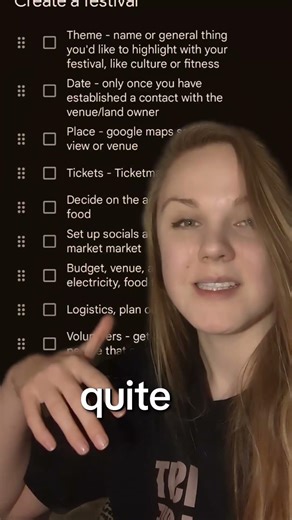 How to organize a festival event