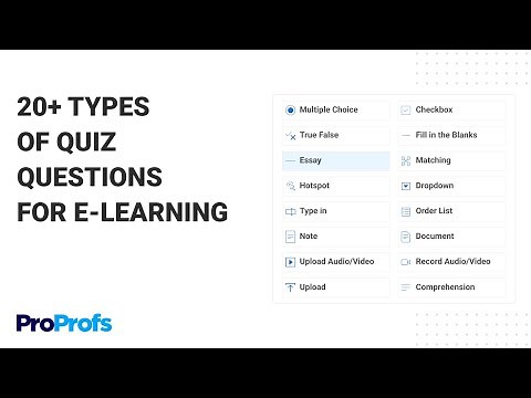 20+ Question Types for Online Learning & Assessment