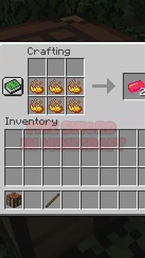 FIRE SWORD IN MINECRAFT