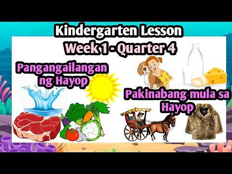Week 1 Quarter 4 | Mga Pangangailangan at Pakinabang ng mga Hayop | Kindergarten Lesson | MELC