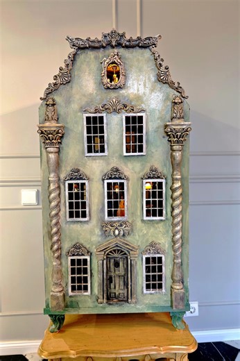 Victorian Dollhouse, Dollhouse Miniatures, Wooden Dollhouse, Antique Dollhouse - Etsy New Zealand