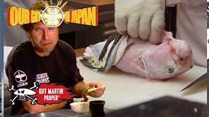 244K views · 2K reactions | Guy Martin visits a slum in Yokohama; pays his respects at Hiroshima, and takes a dip in the mildly radioactive waters of a spring; and participates in one of Japan's oldest fireworks festivals. In this clip, Guy eats the Japanese delicacy, Fugu fish, that's potentially deadly. To watch the full documentary head over to All4 - https://bit.ly/34cTxqz #GuyMartin #Japan #Fugu | Guy Martin | Facebook