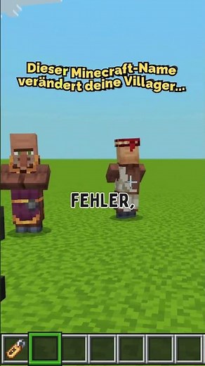 Dieser Minecraft-Name verändert deinen Villager komplett...