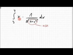 K09 Integral x durch Wurzel 1 plus x², partielle Integration, Substitutionsregel