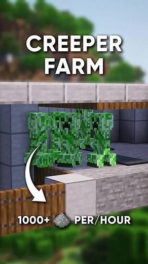 Creeper farm#farm #minecraft