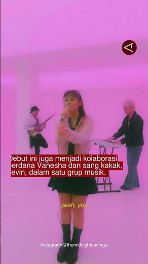 Vanesha Prescilla debut jadi vokalis di band pop rock 'The Midnight Darlings"
