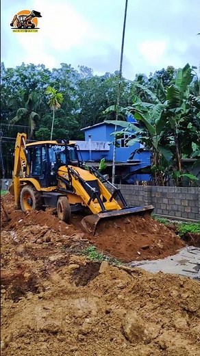 JCB 3DX Filling a Water-Filled Pit with Soil | Heavy Earth Filling Work.|BackhoeMaster|