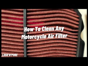 How To Clean ANY Motorcycle Air Filter | Step By Step Tutorial | [4K]