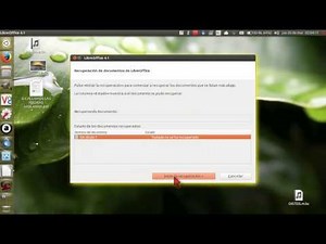 LibreOffice recuperar archivos (parte 2)