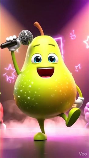 Cute Singing Pear Live Concert 🍐🎤 | Funny Dancing Fruit Show | Animated UK Pop Song