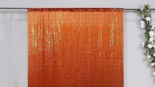 ShinyBeauty Sequin Backdrop Orange