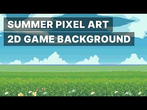 Summer Pixel Art Image for Video Games