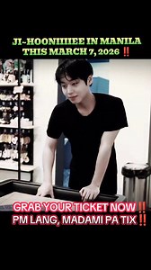 ✨ PARK JI HOON LIVE at MOA – March 7, 2026! ✨ GRAB YOUR TICKETS NOW and be part of an ICONIC night you'll never forget! 🖤 Witness Park Ji Hoon's irresistible charm, talent, and visuals LIVE on stage at MOA Arena. From heart-fluttering performances to unforgettable fan moments—this concert is a must-see for every Jihoon stan! 🐼🎤🖤 🎟️ Get your tickets hassle-free via my JC website: https://jcshop.ph/Suyat_Family Fast, easy, and legit—para walang stress, puro kilig lang! 📅 March 7, 2026 📍 MOA