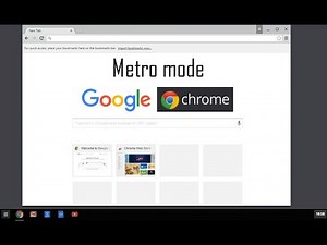 Chrome's Metro mode for Windows 8