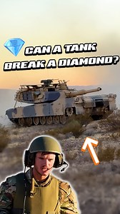 Testing The Strength Of A Diamond With An Abrams! #diamond #tank #army | Whistlindiesel