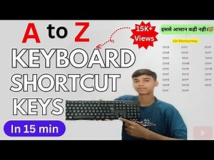 Keyboard a to z shortcut keys | keyboard shortcuts a to z |Keyboard Shortcuts