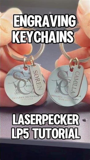 Engraving Custom Wedding Keychains | LaserPecker LP5 Tutorial