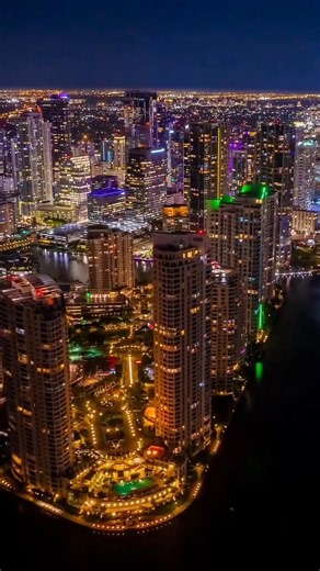 Miami Brickell Night View 🌃 | Stunning Skyline & Brickell Key ✨#viral #travel #trending