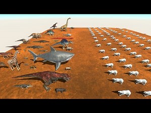 Survival Experiment with 200 Polar Bears - Could Dinosaurs Survive? | Simulation Challenge