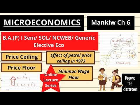 Microeconomics| Price Ceiling| Price Floor| Controls on Prices| B.A(P)| SOL| NCWEB| GE| Mankiw Ch 6