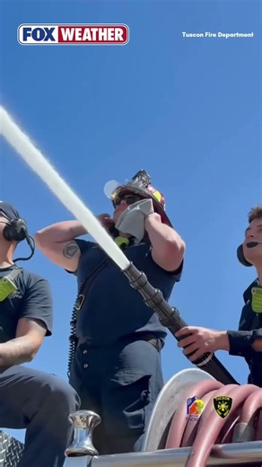 Arizona Firefighters Help Students Keep Cool In The Heat