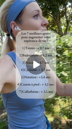 Dr Victoria Tchaikovski | Dites moi dans les commentaires le sport que vous pratiquez ! 🎾🏌️‍♀️🚴‍♀️⛹️‍♂️🧗 Je vous mets ici la réf de l’étude: Schnohr P, O’Keefe JH,... | Instagram