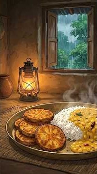 Peaceful Village Life: A Ghibli Animation #food #cooking #indianfood #animation #recipe