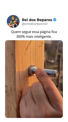 Rei dos Reparos on Instagram: "CLIQUE EM SEGUIR 🤴🏽🛠️☝🏻 @oreidosreparos1 O vídeo demonstra uma solução DIY prática e eficiente para a construção de um varal de roupas resistente, utilizando um suporte metálico com parafuso fixado em um poste de madeira. Esse sistema permite aplicar alta tensão ao arame, evitando que ele ceda com o peso das roupas ou com a ação do vento ao longo do tempo. A principal vantagem do método está na distribuição da carga: o suporte metálico reduz o esforço direto so