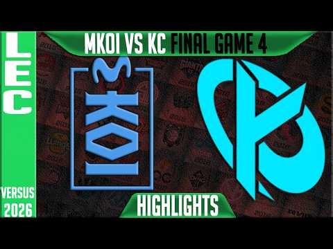 MKOI vs KC Highlights Game 4 | LEC Playoffs 2026 Lower Final | Movistar KOI vs Karmine Corp G4