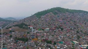 Ecatepec's Hillside Slums, a Sobering Aerial Perspective on Mexico City's Urban Poverty and InequalityPoverty, Violence, and Inequality on the Fringes of Mexico City Stock Video
