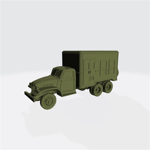 GMC CCKW Van Body – WWII Truck 3D Printed Model Kit - Etsy