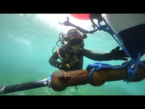 Pose du câble sous-marin