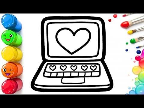 💻 How To Draw and Color a Beautiful Laptop | Easy Step By Step