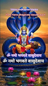 Om Namo Bhagavate Vasudevaya || ॐ नमो भगवते वासुदेवाय || मंत्र || #shorts #vishnumantra