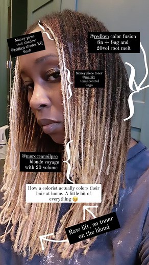 Blonde Microlocs with Money Piece: Color Transformation Journey