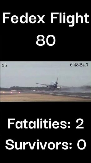 Fedex Flight 80 Crash Video 😔