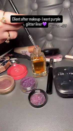 How to make colourful glitter liners❤️ . . . #makeupreels #makeup #makeupartist #makeuptips #makeuptipsandtricks #eyemakeuplook #eyemakeuptutorial | Ria jain makeup