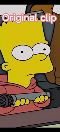 Bart Simpson rapping original clip #shorts