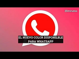 LOGO DE WHATSAPP EN ROJO | ¿Cómo cambiarlo de color?